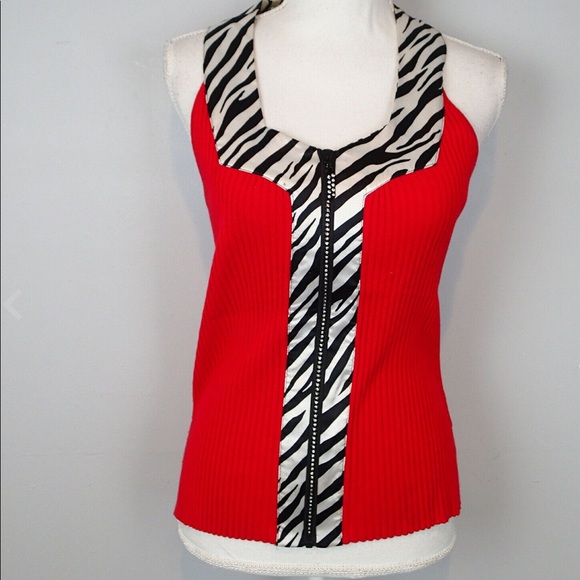 Last chance...huge price drop.Dressy zip tank top - Picture 1 of 6